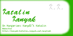 katalin kanyak business card